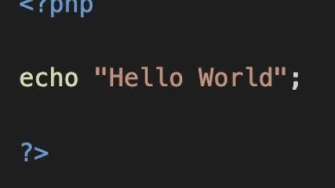 How to print hello world use echo in php