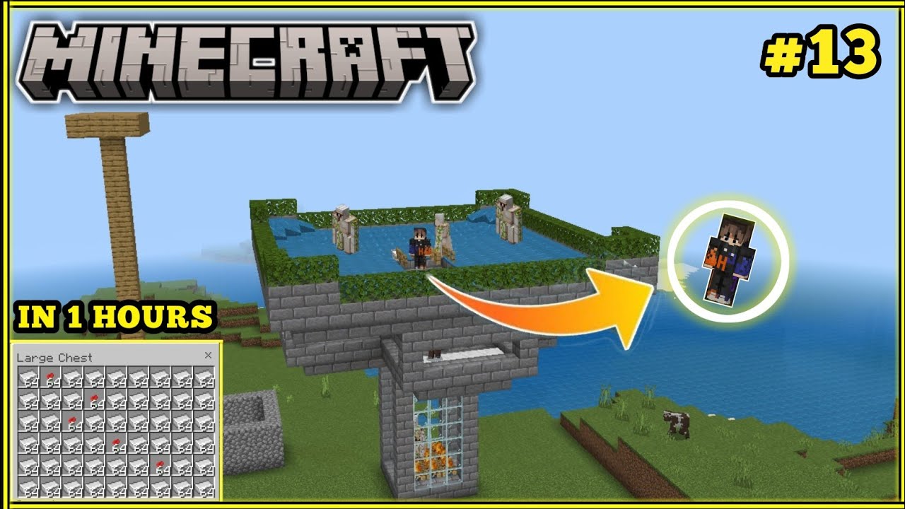 FINALLY I BUILD UNLIMITED IRON FARM || MINECRAFT GAMEPLAY #13 - YouTube