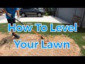 How To Level Your Lawn From Start to Finish! Fix Your Bumpy Lawn Today!