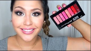 MAYBELLINE LIPGLOSS PALETTE + SWATCHES: WOOP OR WOMP?