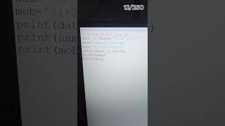 Day 12/250 🚀 Python Variables Sikha! | Data Analytics Journey #Shorts #Python #Coding