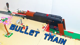 Lego train as Japan's high speed Bullet Train (MOC)