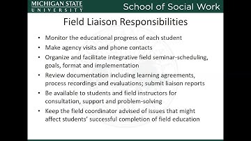 Field Instructor Training Video 2018