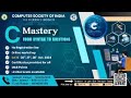 C Mastery: From Syntax to Solutions || Live Lecture 4 || Haldia Institute of Technology || CSI HIT