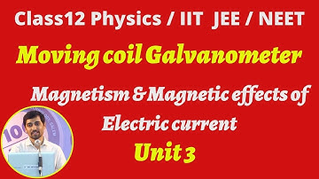 Class 12 Physics Moving coil Galvanometer Magnetism & Magnetic eff of EC Part 67