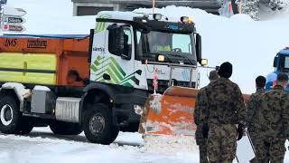 Massive Schneemassen auf der Schwägalp – Schneepflug im Einsatz | 26.11.2025