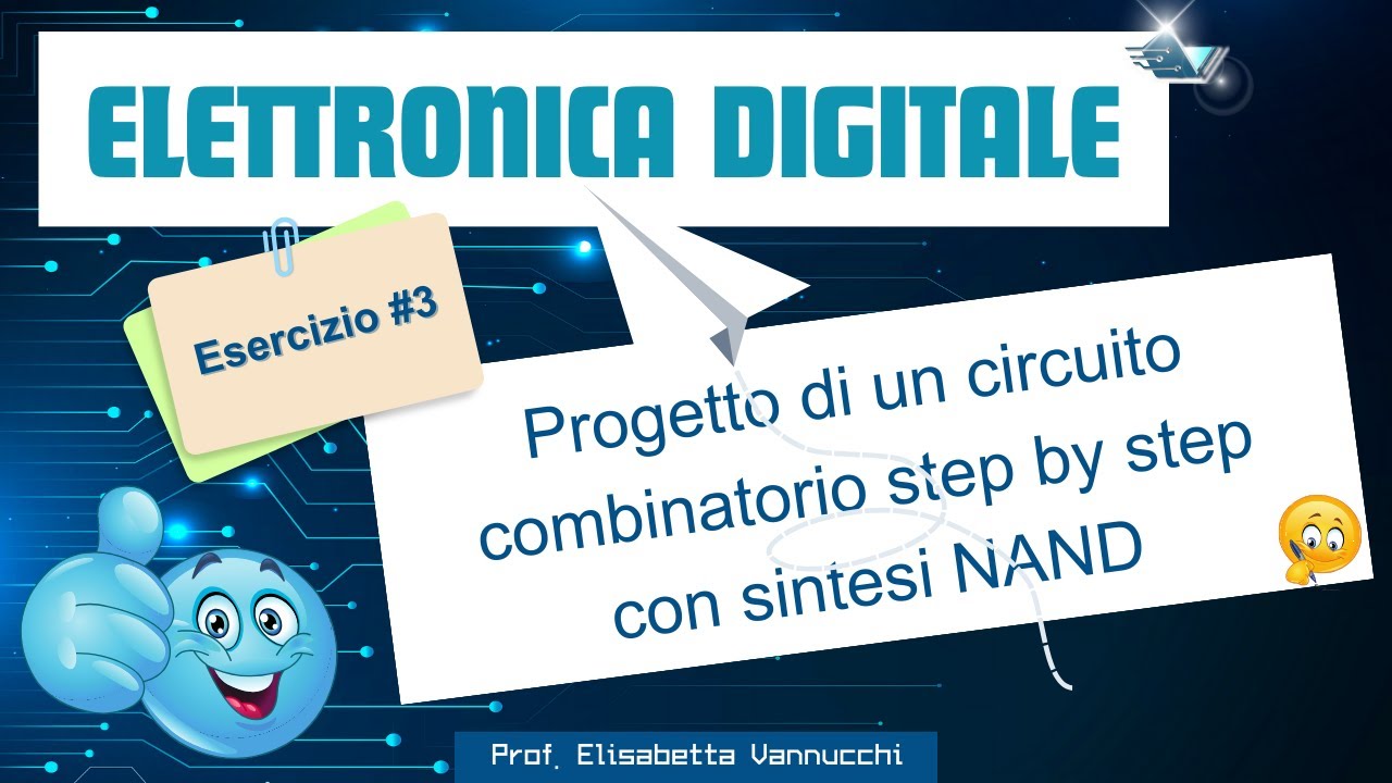 Sintesi NAND: esercizio guidato circuito combinatorio per illuminazione sentiero e rete logica