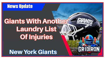 The Gridiron- New York Giants With Another Laundry List Of Injuries.
