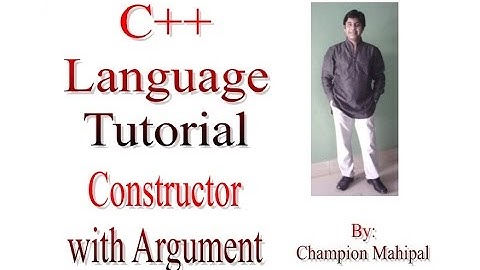 C++ Programming  Language Tutorial 55 Constructor with argument or overloading constructor