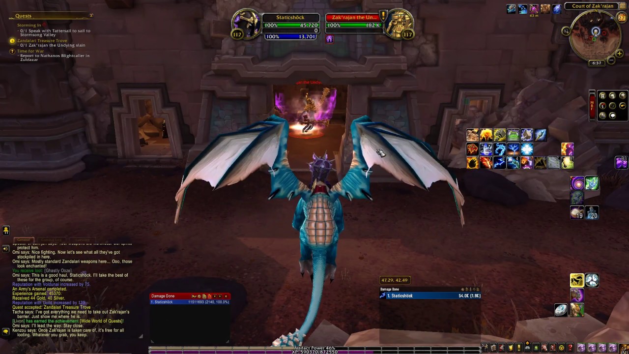 ZANDALARI TREASURE TROVE, VOL'DUN QUEST, WORLD OF WARCRAFT