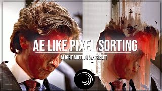 Celebrity Pixel Sorting Tutorial | Distortion effect | alight motion Net Worth