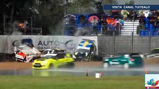 Impresionante colisión de hasta 11 autos en la Citroen DS3 Cup