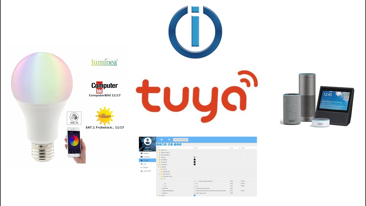 Tuya Gerate Flashen Mit Tasmota Lampe Luminea Iobroker Alexa Youtube 