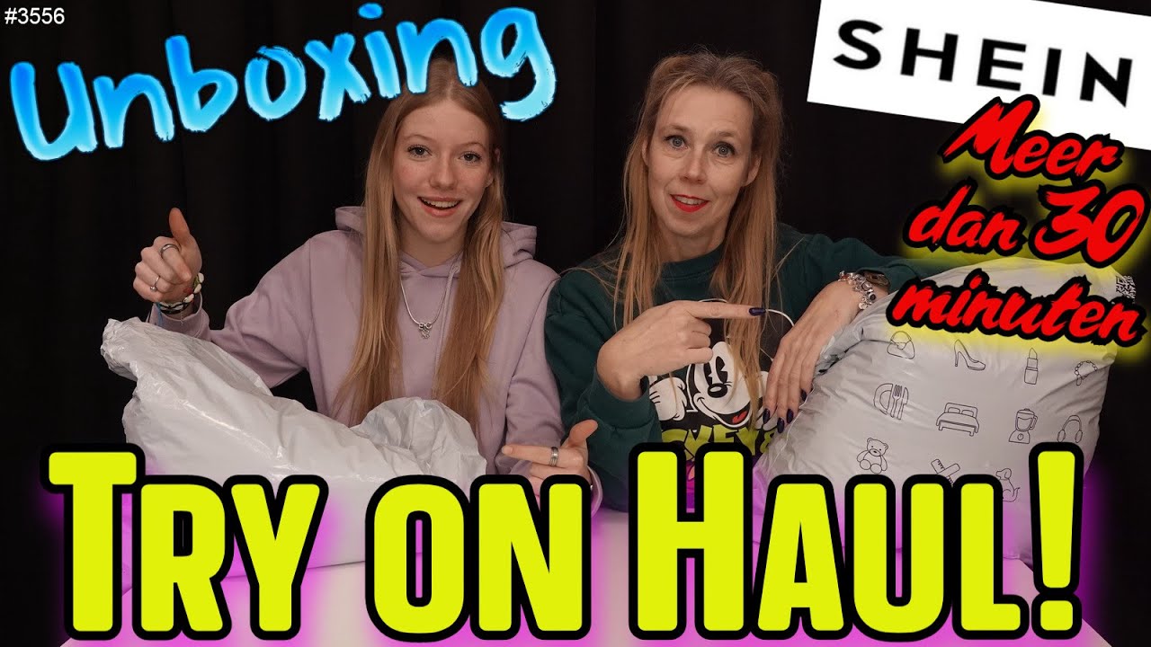 SHEIN Unboxing TRY on HAUL. Samen met mijn MOEDER weer Kleding UITPAKKEN en PASSEN! 