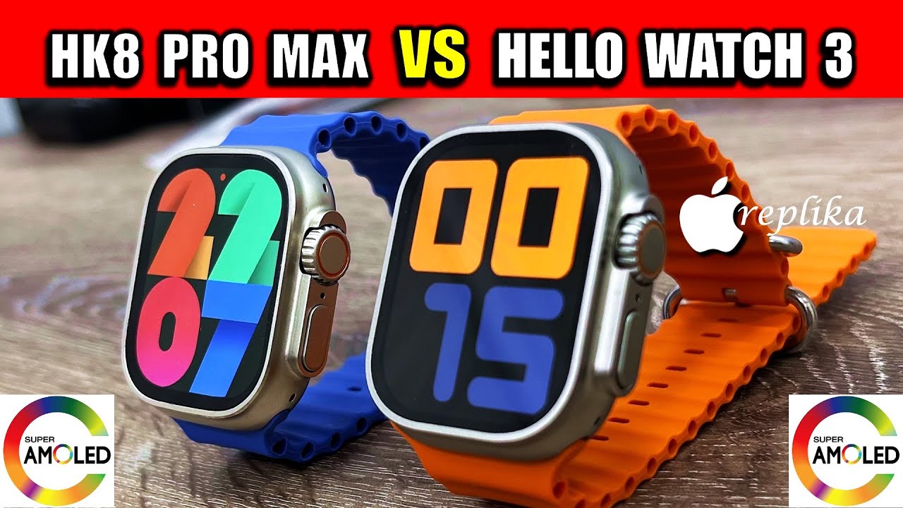 HELLO WATCH 3 vs HK8 PRO MAX - Watch ULTRA Karşılaştırma