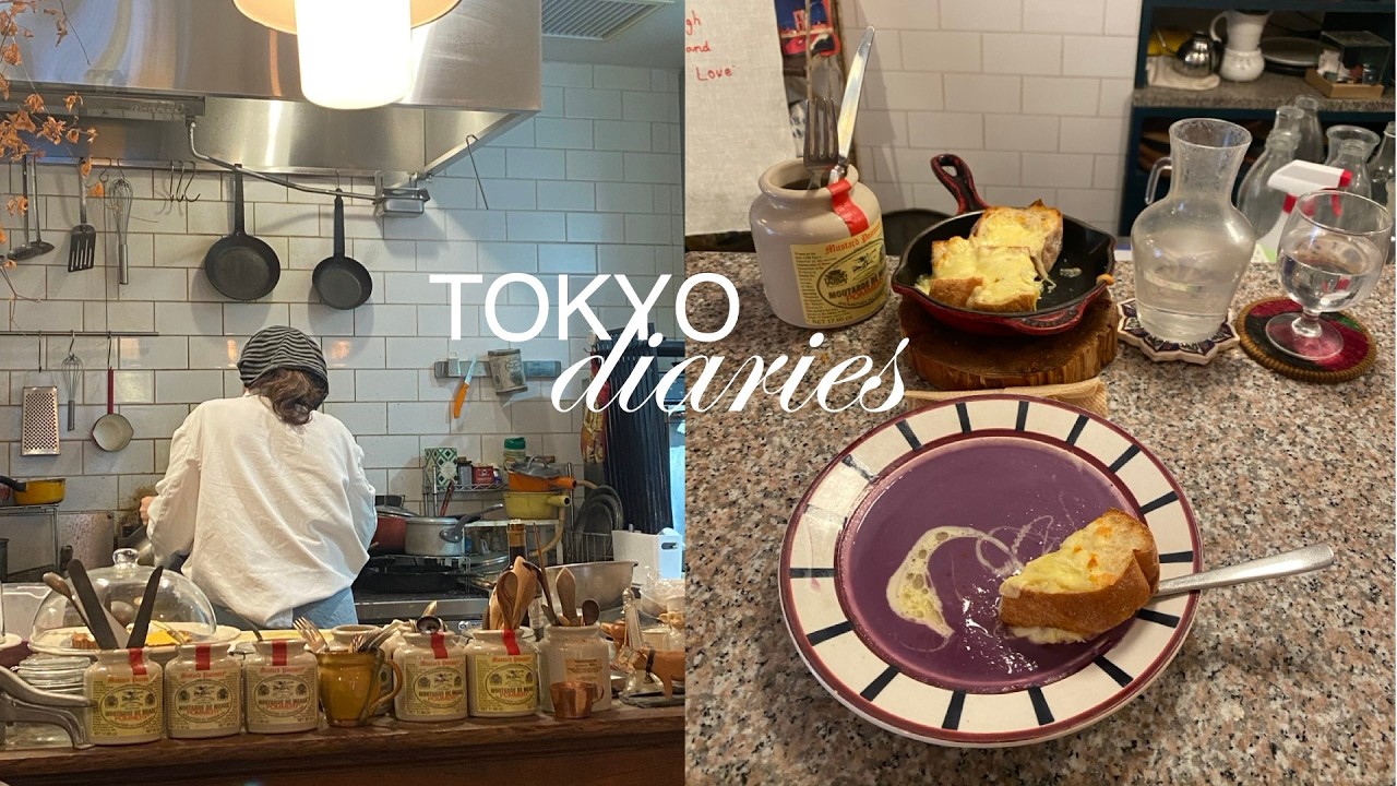 Snowy weekend in Tokyo | warm soups and bread, cozy time at home
