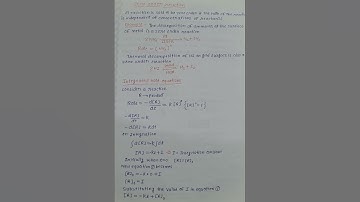 Zero order reaction #Chemical kinetics