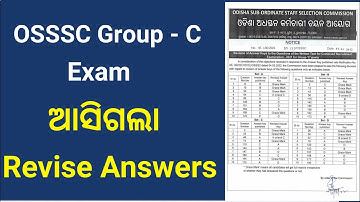 OSSSC Combined Exam Revised Answers Key // 4 Grace Marks // Check Your Score