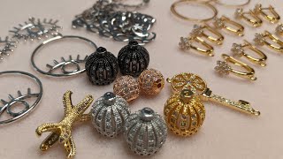 51. Фурнитура "ПРЕМИУМ" с фианитами  с АлиЭкспресс AliExpress premium quality jewelry findings