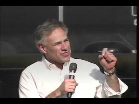 Greg Abbott Discusses Importance of Government Reform and Small Government at Tea Party Rally