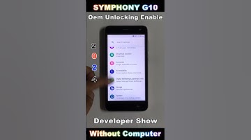 Symphony G10 Developer Options Not Showing 2024 🔥 Oem Unlocking Enable Developer Show  #tech