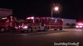 LACoFD USAR Task Force 103 arriving at Gladwick IC