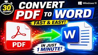 How to Convert PDF to Word | Convert PDF to Word Without Losing Formatting