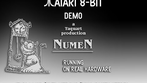 Atari 8-bit Demo - Numen, running on real hardware.