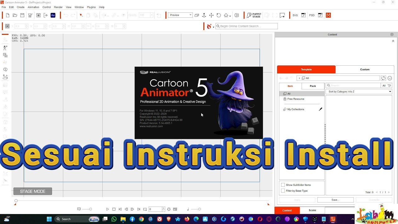 How to Install Reallusion Cartoon Animator 5 / Cara Install Reallusion ...