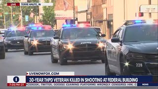 Terre Haute police officer shot and killed in federal building I LiveNOW from FOX