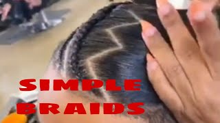 simple braid style | manbun braids