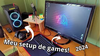 Meu Setup GAMER 2024!! Atualizado para Games