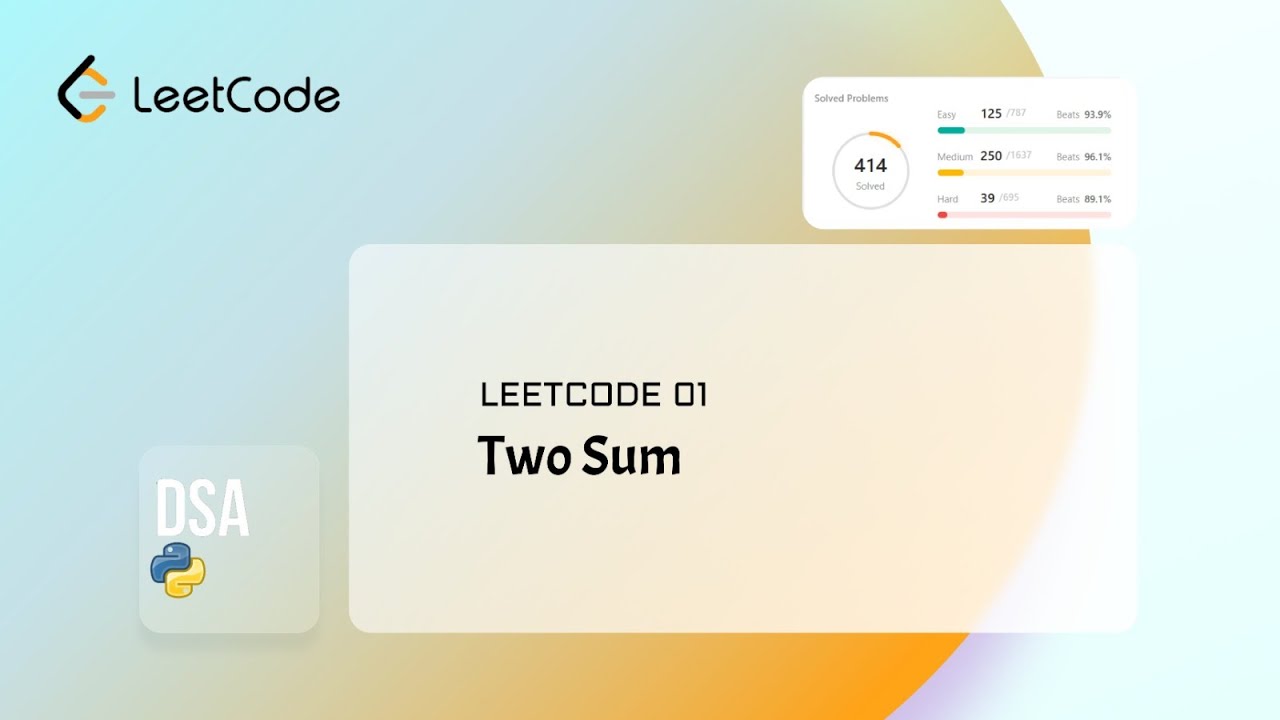 LEETCODE - 01 | Two Sum - YouTube