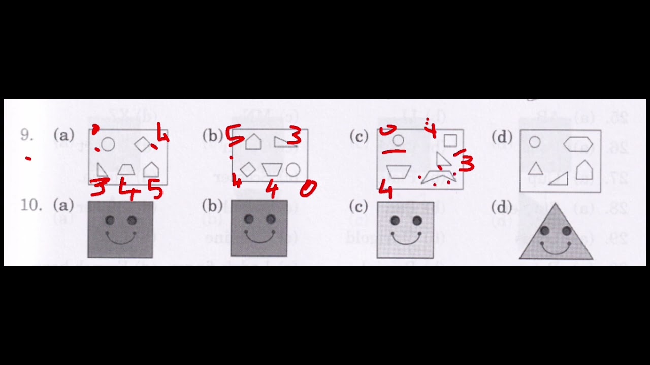 Reasoning Olympiad Grade 2 Odd One Out Level 1 Q.9,10 Maths and logic puzzles 