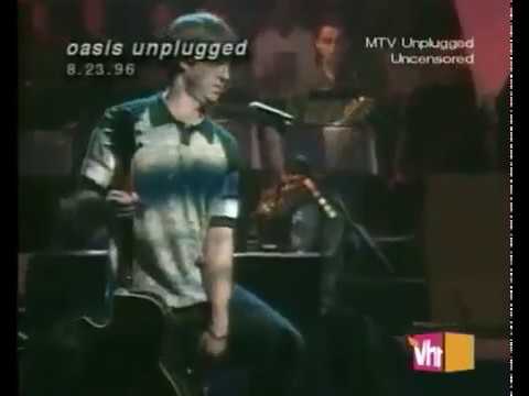 Oasis unplugged rehearsal (Liam smashed)