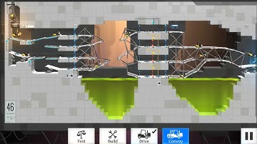 Bridge Constructor Portal Level 46 Walkthrough