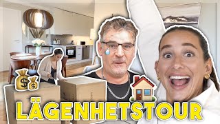INREDER HELA PAPPAS NYA LÄGENHET!!! LÄGENHETSTOUR!