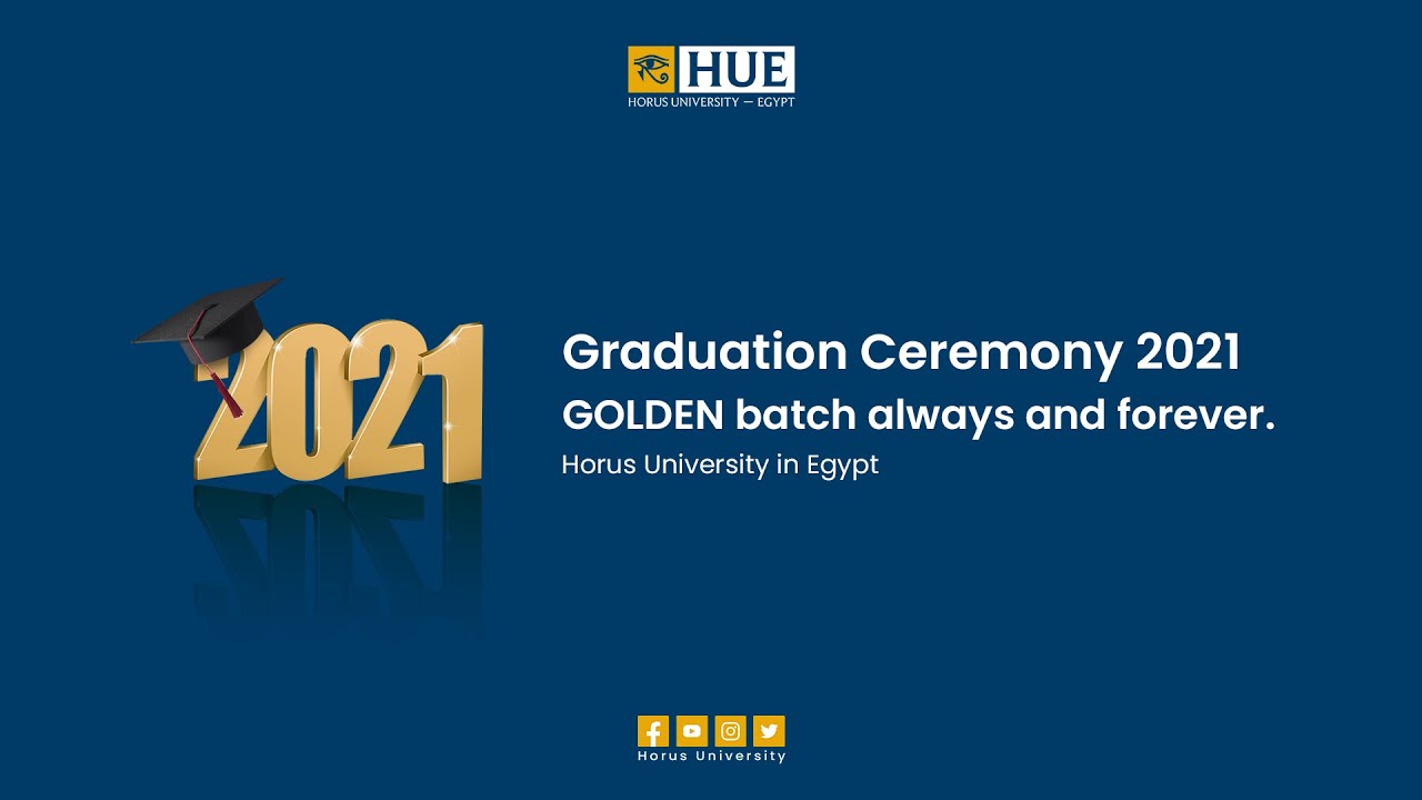 From Graduation Ceremony 2021  Horus University Egypt              GOLDEN batch always and forever.