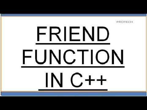 FRIEND FUNCTION IN C++ - YouTube