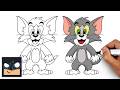 How to Draw Tom the Cat | Tom and Jerry