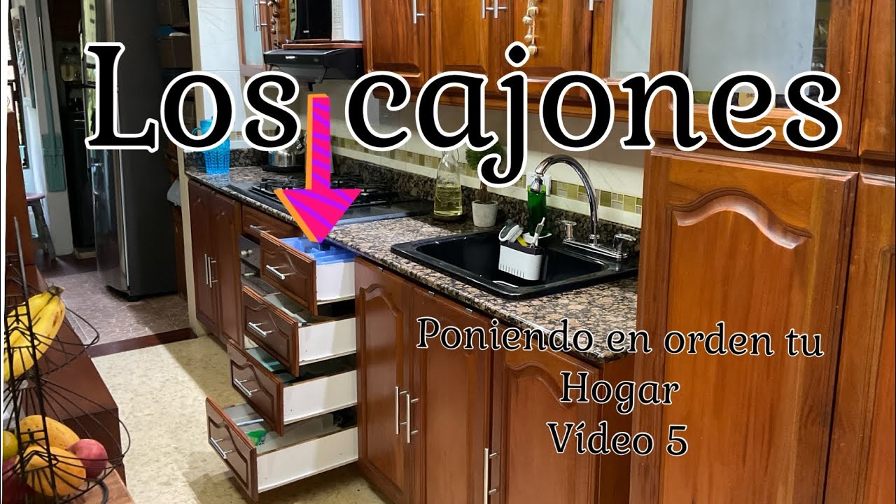 Organización y limpieza de los cajones en mi cocina /  #poniendoenordentuhogar temporada 4, video 