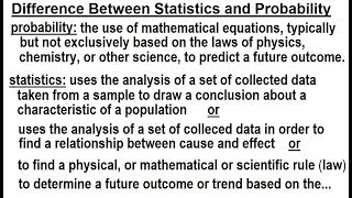 Statistics: Introduction (13 of 13) What is the Difference Between Statistics and Probability?