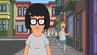 Bob's Burgers The Gene Mile but just Jimmy Jr running