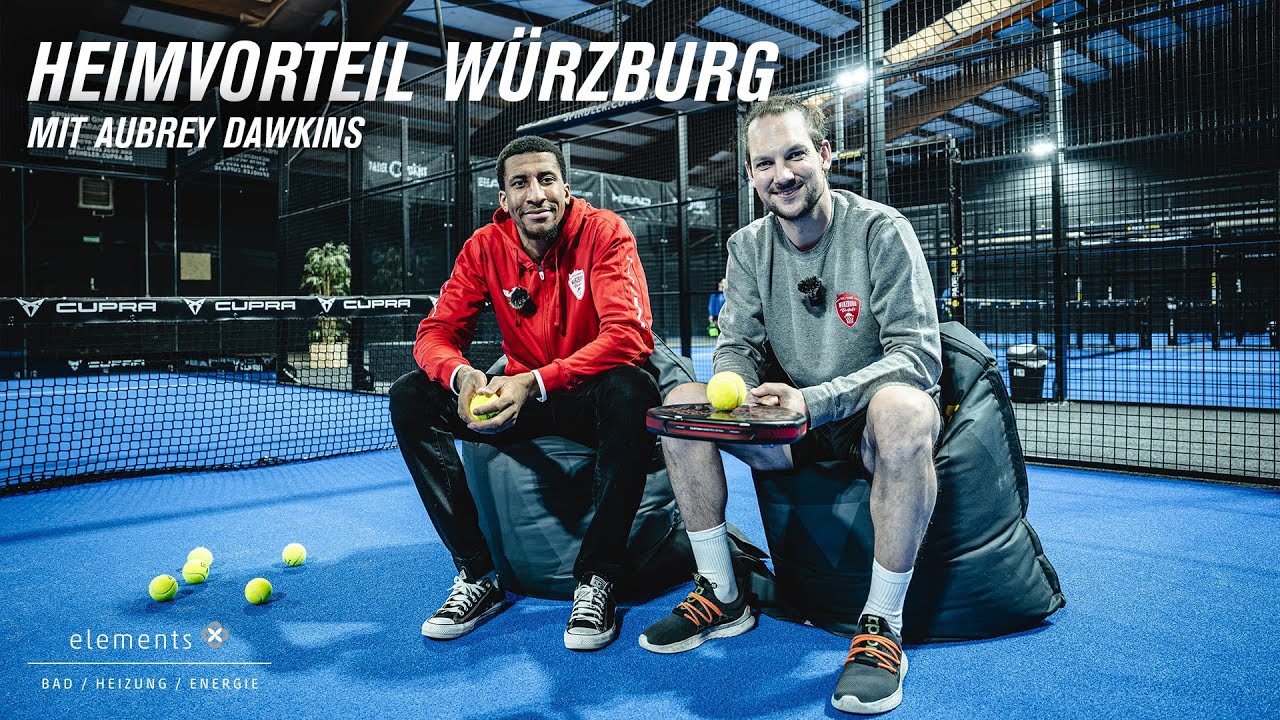 HEIMVORTEIL WÜRZBURG 2024/2025 | PADELARENA mit Aubrey Dawkins | präsentiert von ELEMENTS