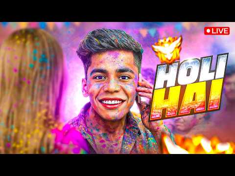 🔴[Live] Holi Special Live🥳Happy Holi Dosto🔥- Free Fire Live !!