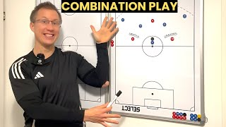 Football Drills Combination Play Final Third | Attacking Patterns Tactical Board Wealth