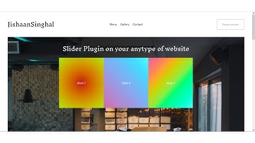 Slider Plugin on your Sqarespace website by jishaansinghal