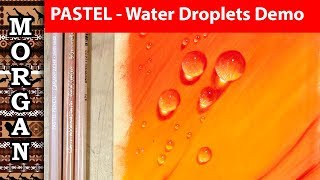 Pastel - how to draw / paint water droplets using pastels - FULL DEMO screenshot 4
