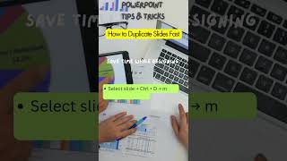 How to Duplicate Slides Fast. Save time while designing. 300+ PowerPoint Hacks. Follow to get all.