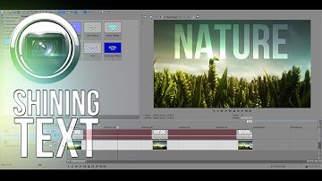 Shining Text Effect | Sony Vegas / Sony Vegas Pro tutorial (all versions)